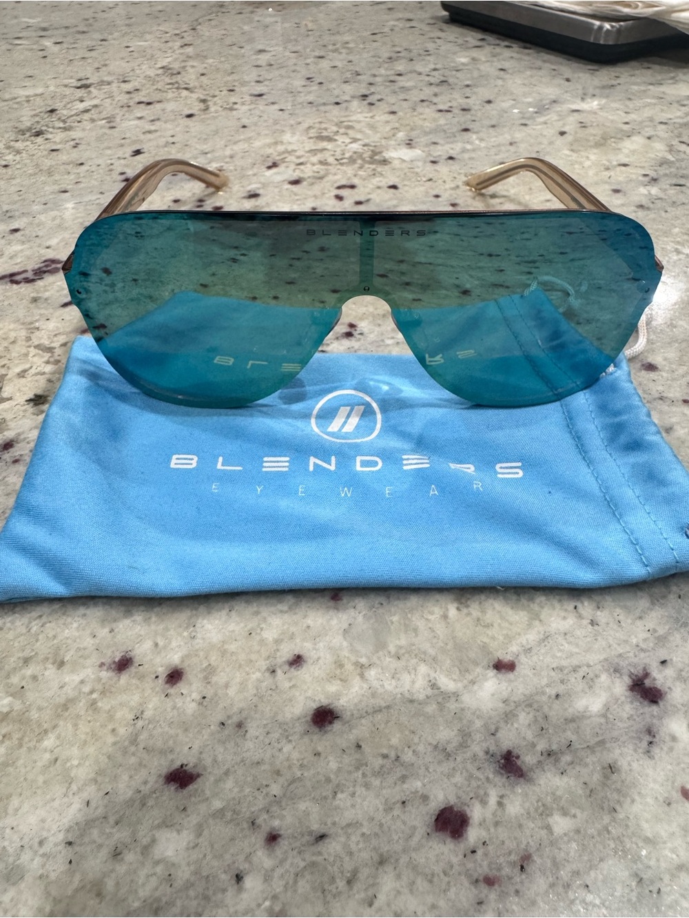 Blenders Teal Shield Sunglasses for Women